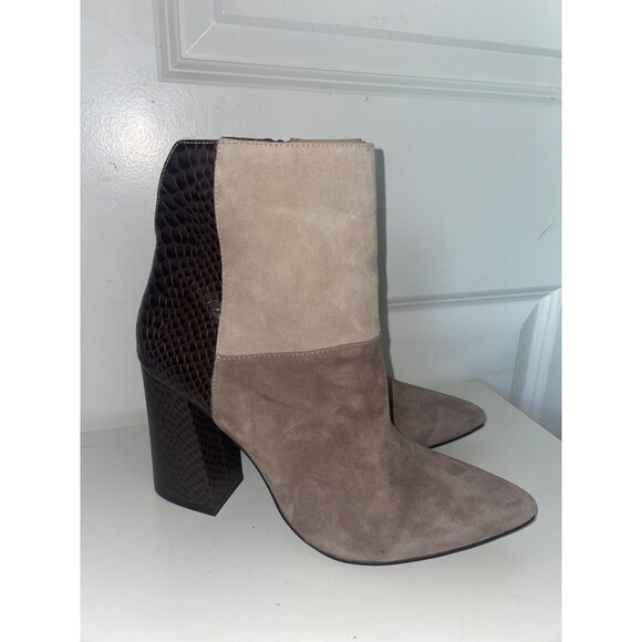 Chinese Laundry Kristin Cavallari Santorini Heeled Ankle Boots size 9.5 Leather - Picture 3 of 13